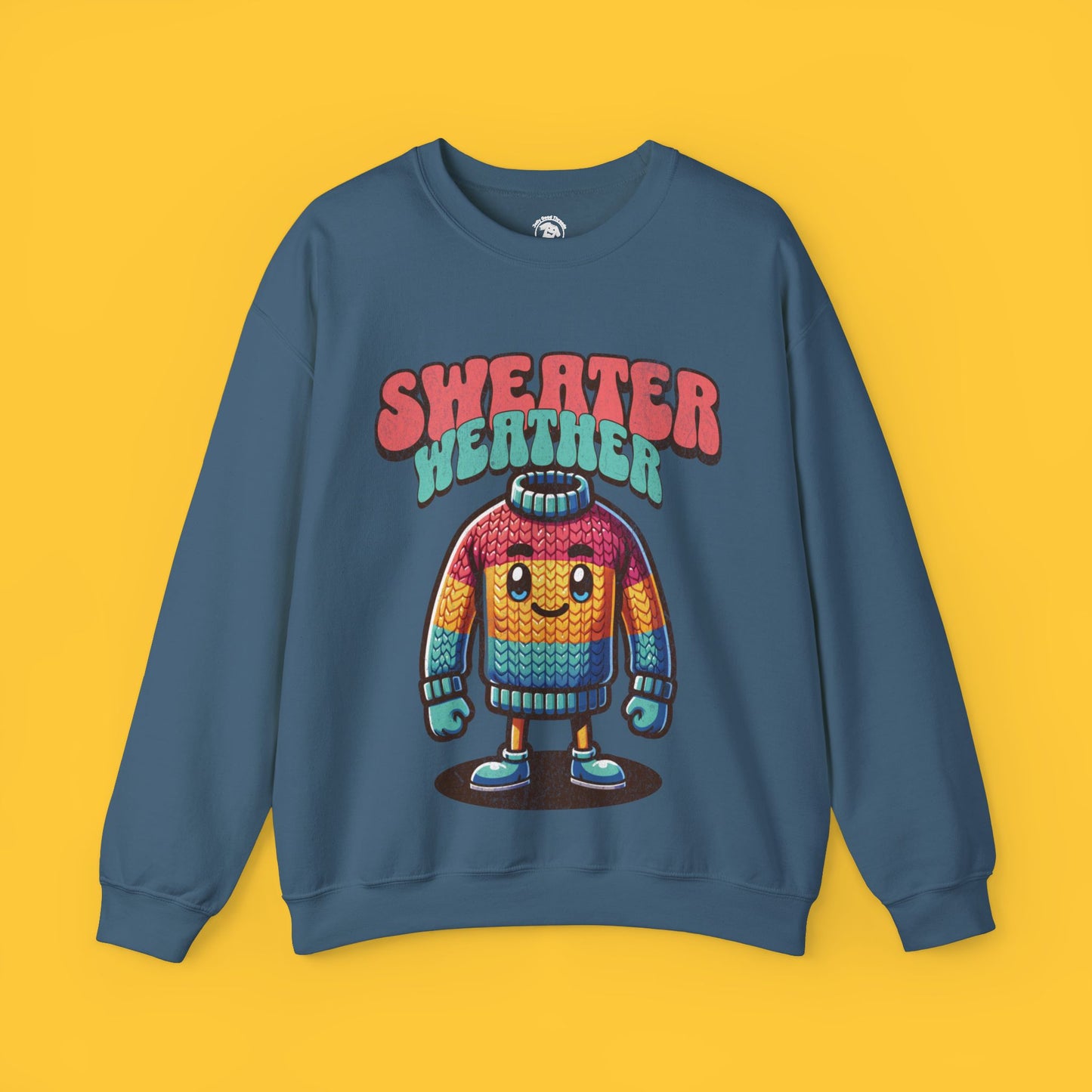 Sweater Weather Groovy Cartoon Sweatshirt