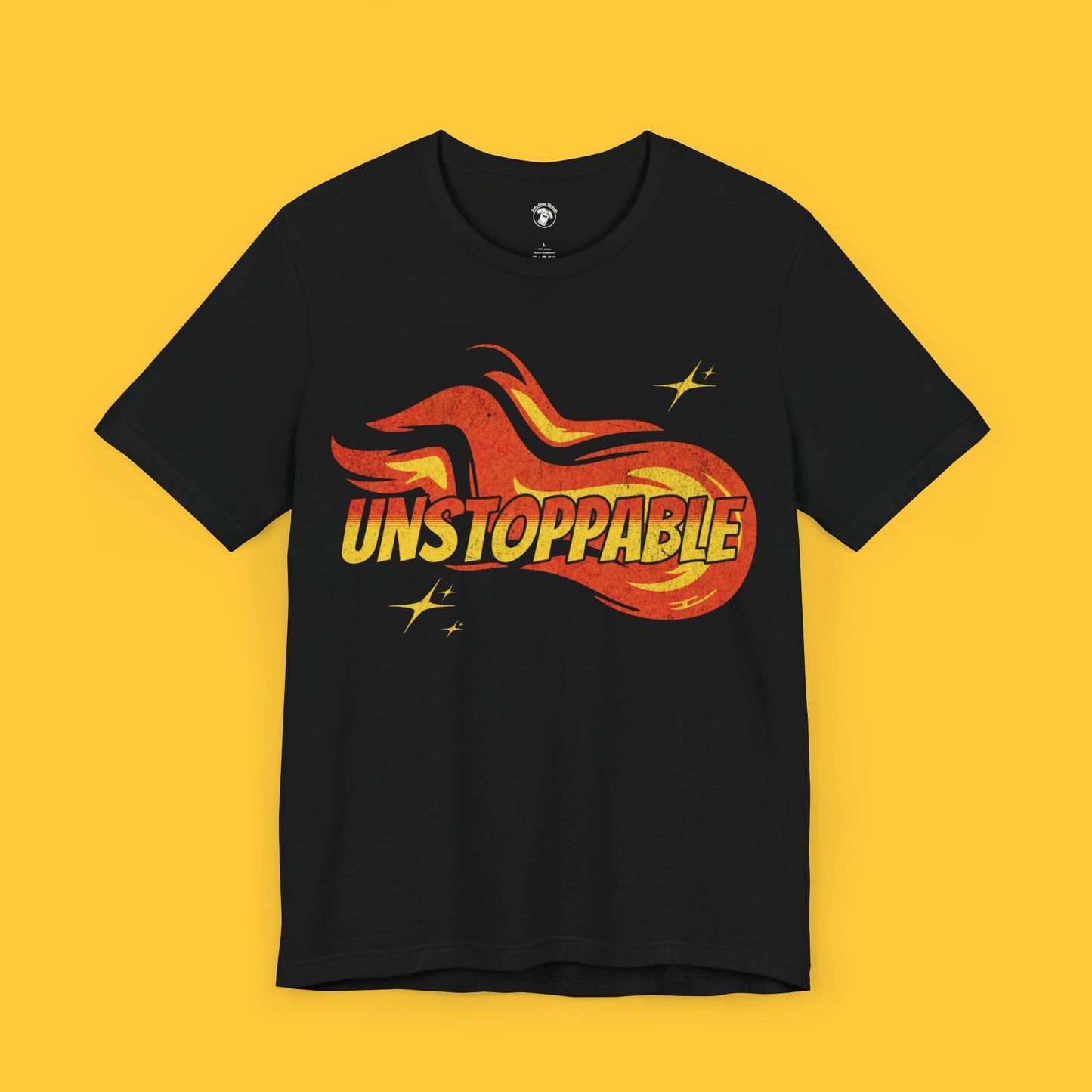 Distressed Unstoppable on Fire Graphic Tee