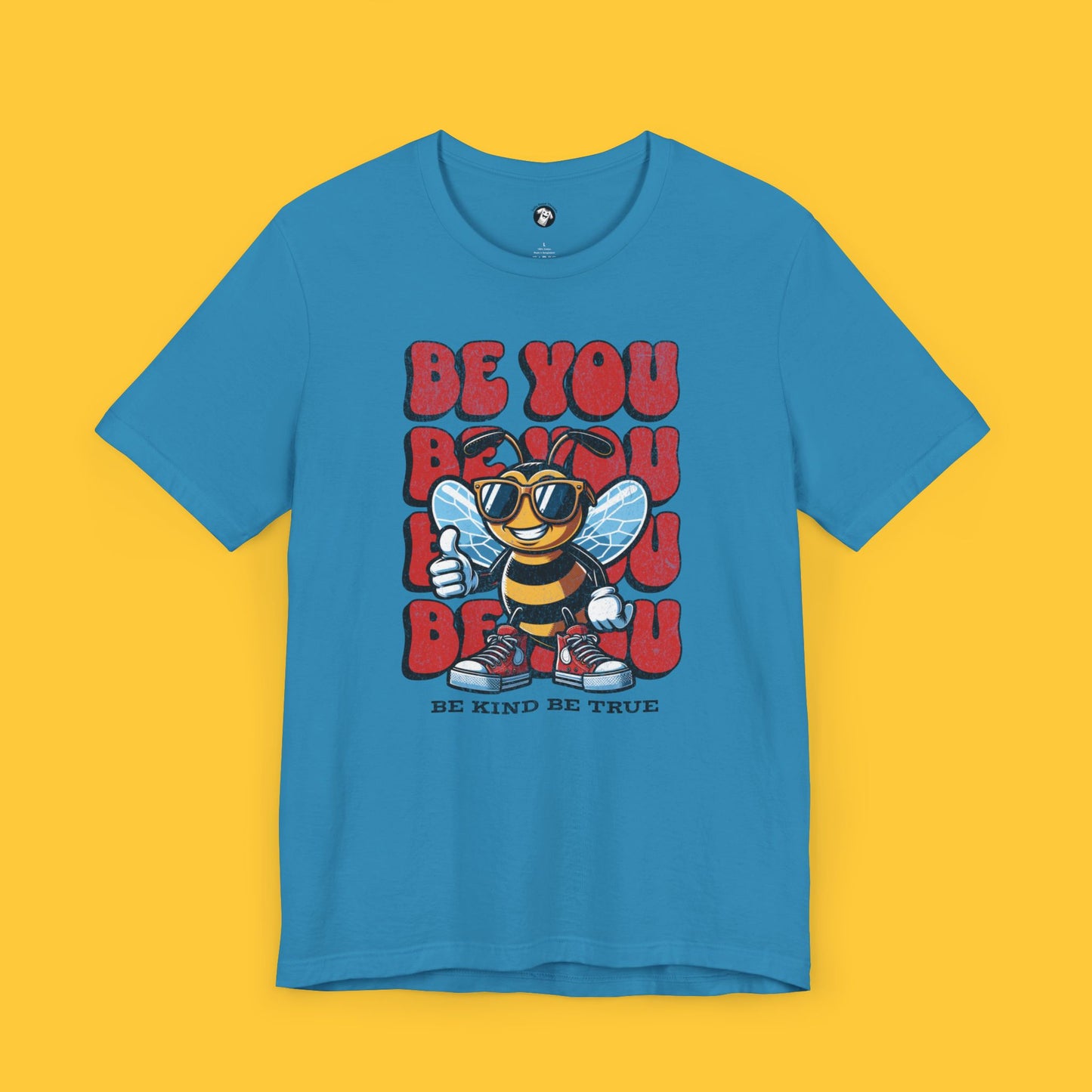 Distressed Be You, Be Kind, Be True Bee Tee