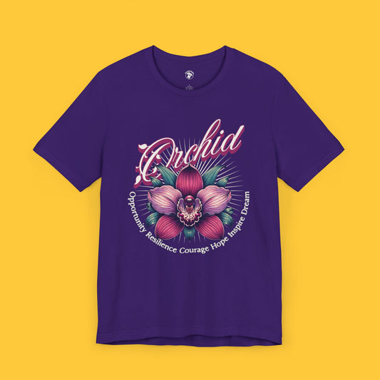 Orchid: Opportunity, Resilience, Courage, Hope Tee