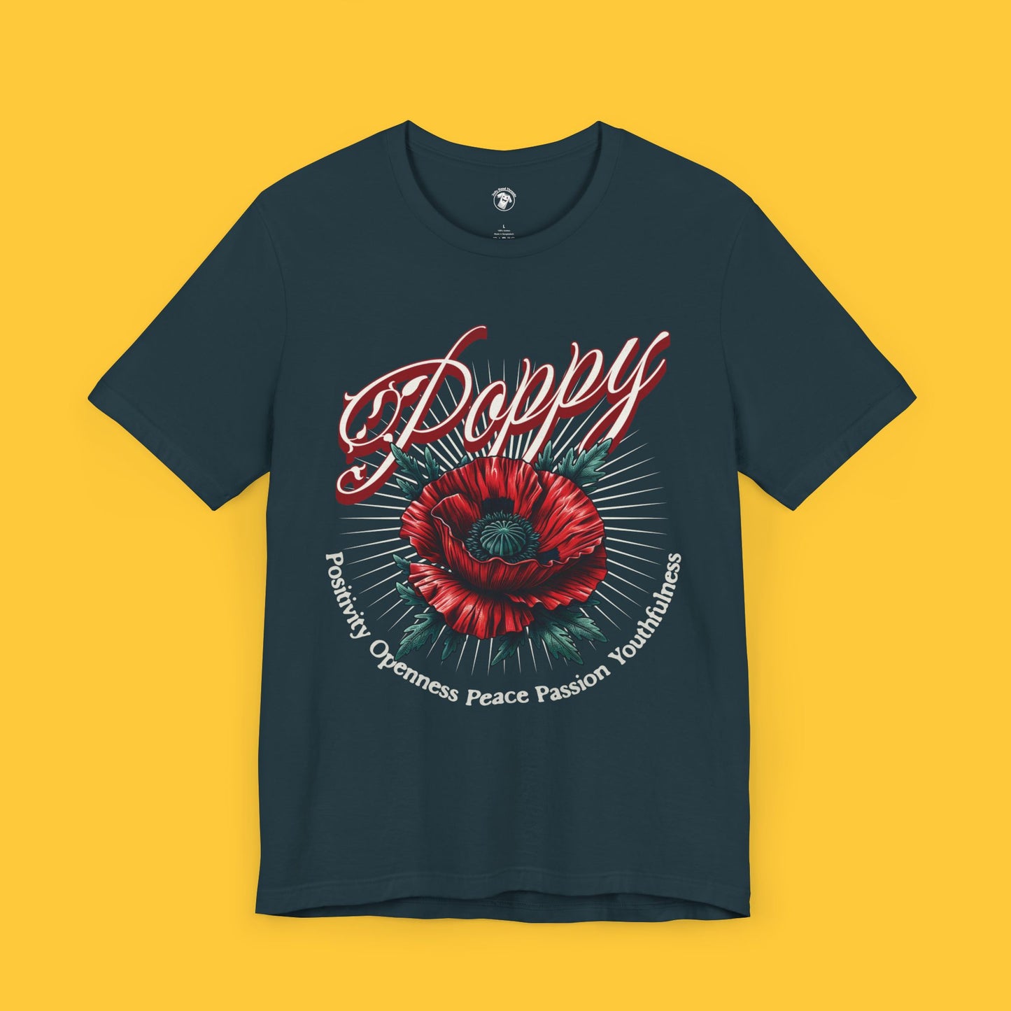 Poppy: Positivity Openness Peace Passion Youthfulness Tee