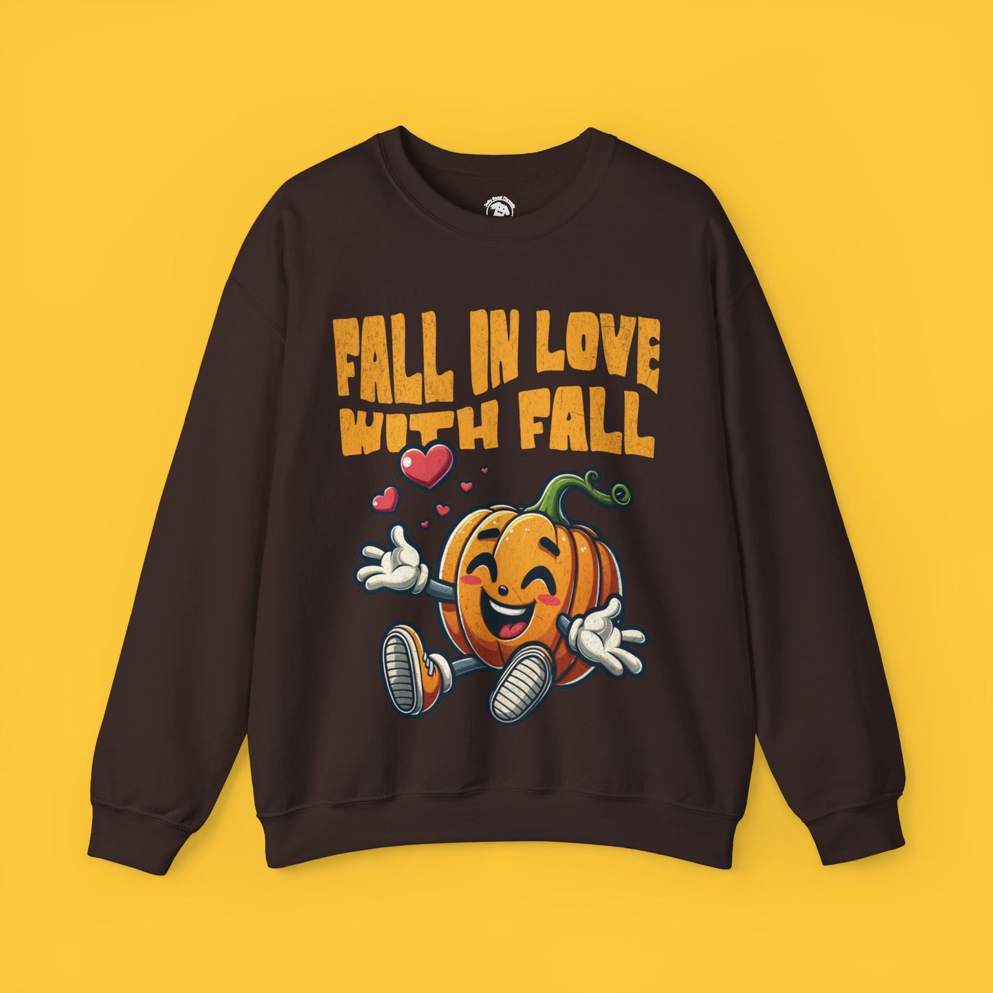 Fall in Love with Fall Cheerful Pumpkin Sweatshirt