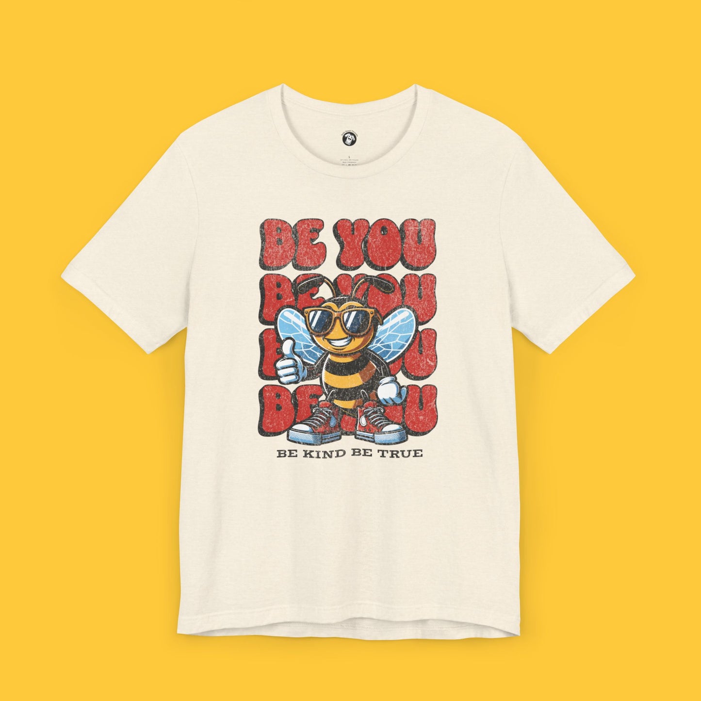 Distressed Be You, Be Kind, Be True Bee Tee