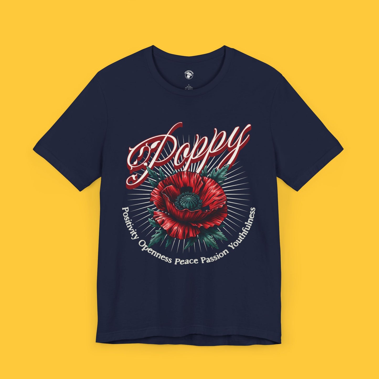 Poppy: Positivity Openness Peace Passion Youthfulness Tee