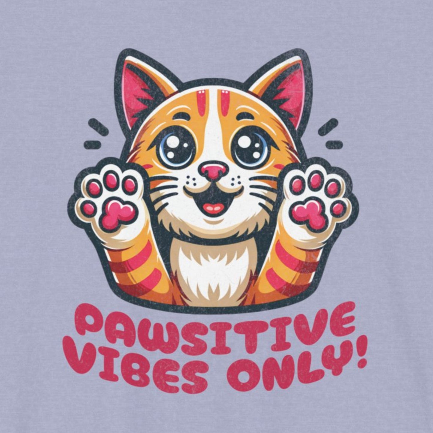 Pawsitive Vibes Only: Cat Tee