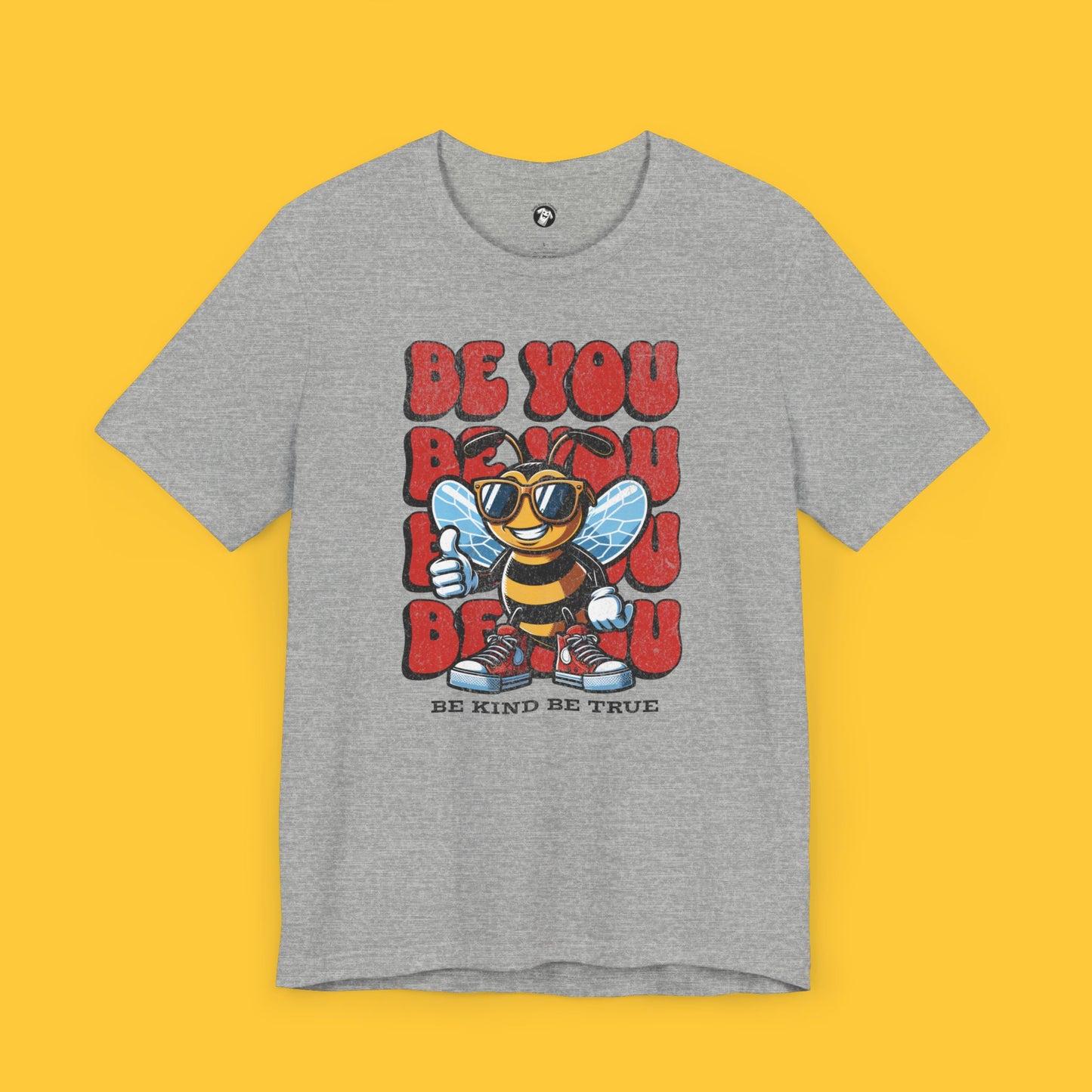 Distressed Be You, Be Kind, Be True Bee Tee