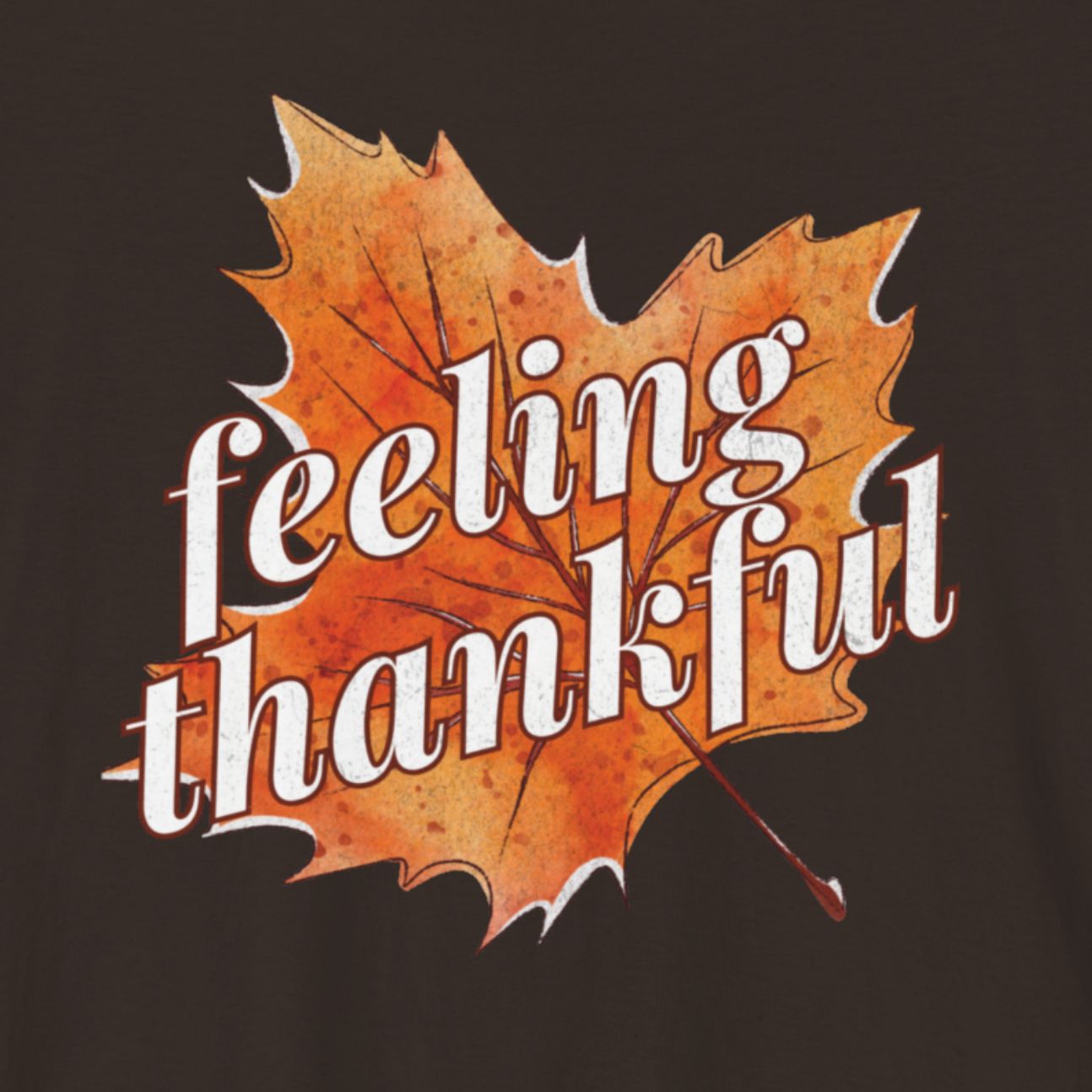 Feeling Thankful Autumn Leaf Tee